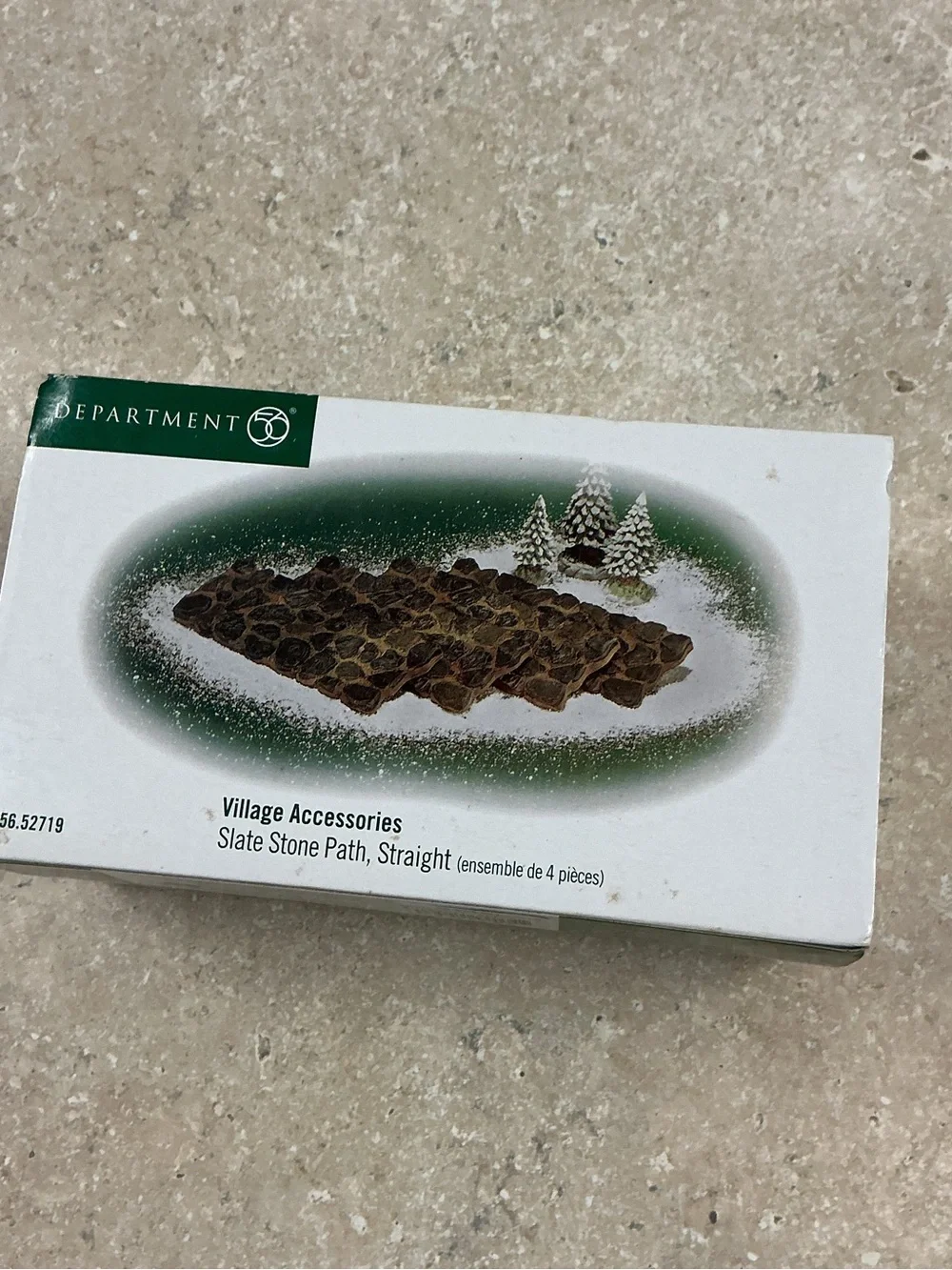 Department 56 Village Accessories Slate Stone Path Straight Set Of 4 # 56.52719
